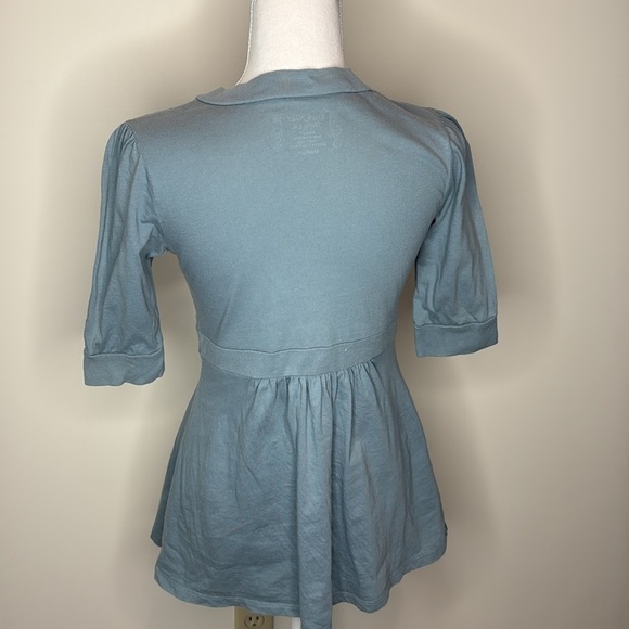 Duckhead Seafoam Blue Babydoll Top With Empire Waist - Picture 5 of 8